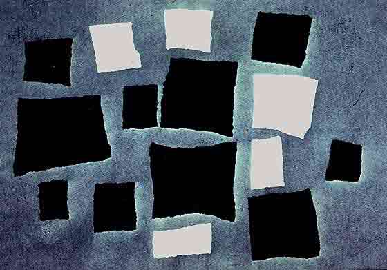 Arrangement according to chance 1917 by Jean Arp