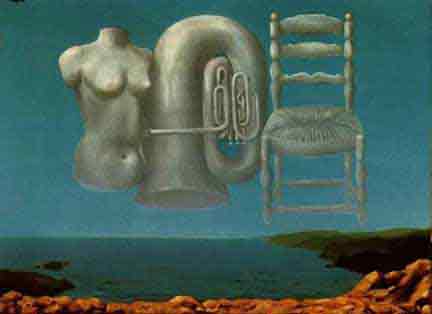 Threatening weather by Rene Magritte