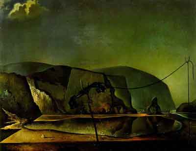 Beach scene with telephone