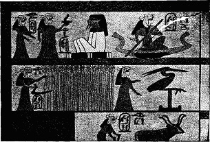 VIGNETTE ON PAPYRUS, LOUVRE. (PROM PERROT AND CHIPIEZ.)