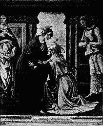GHIRLANDAJO. THE VISITATION. LOUVRE.