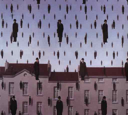 Golconda by Rene Magritte