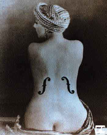 Ingres' violin by Man Ray